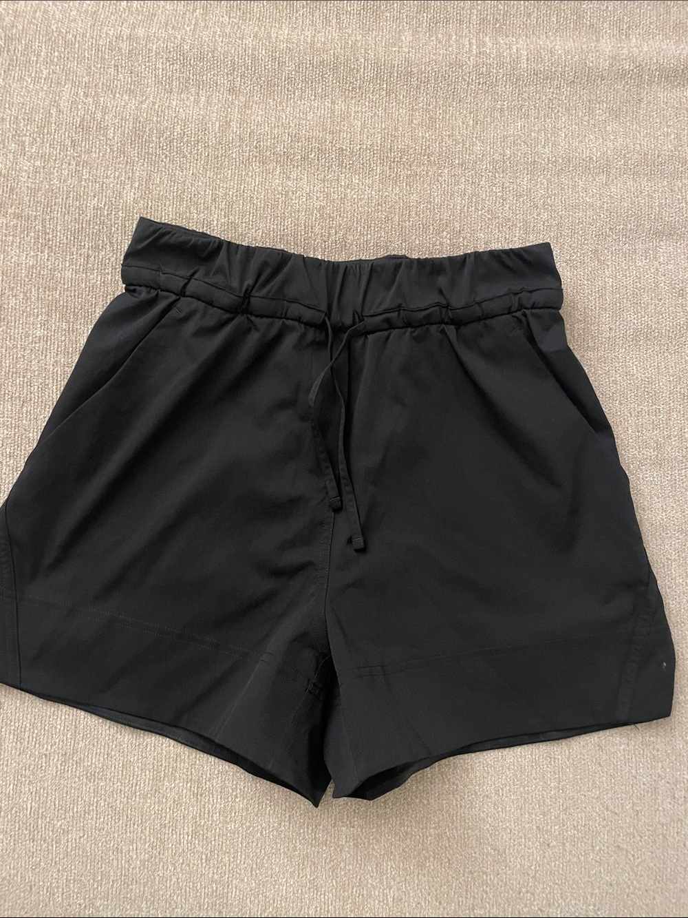Women's Black Drawstring Shorts